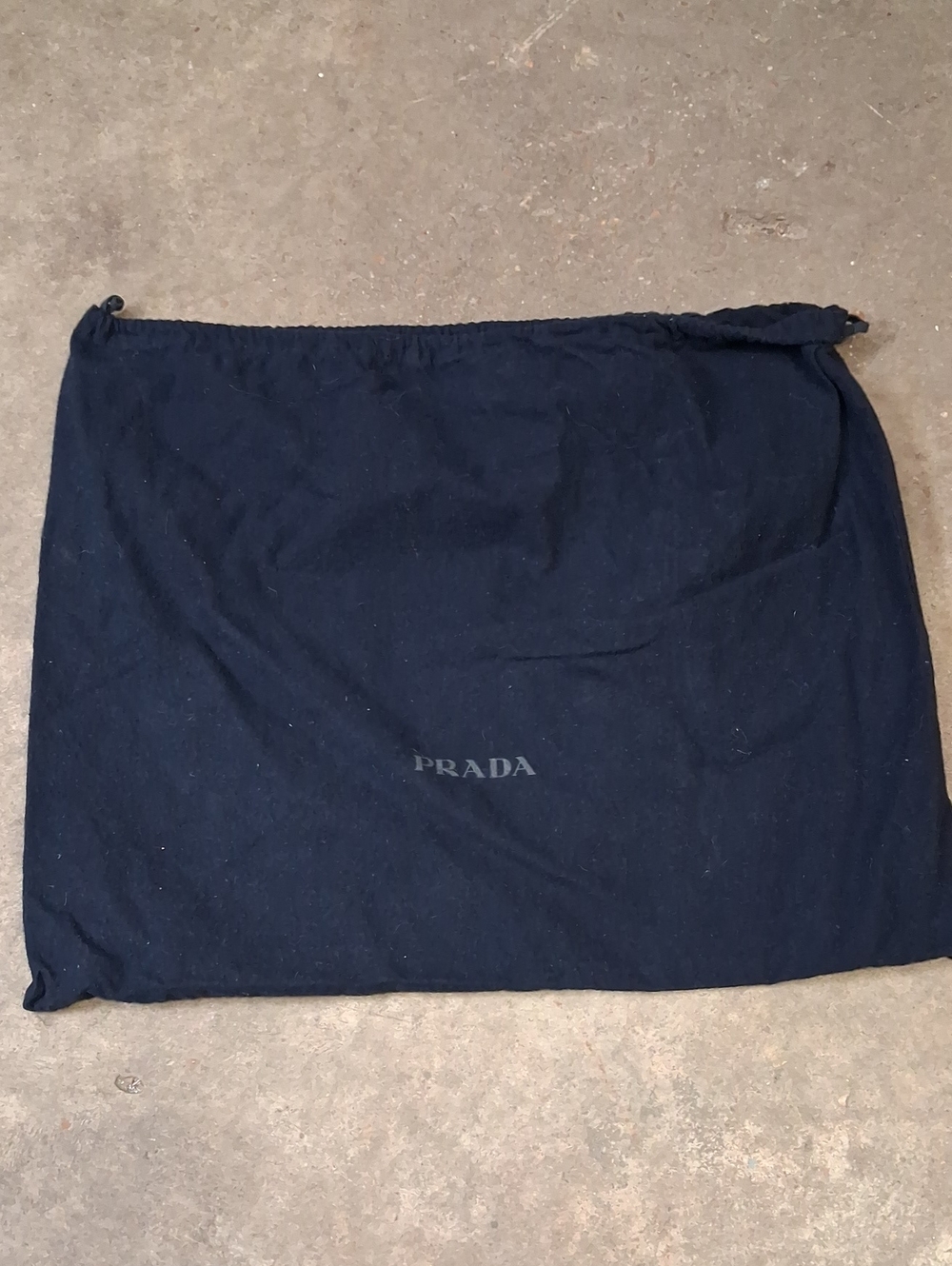 Navy Blue Prada Drawstring Storage Dust Bag
